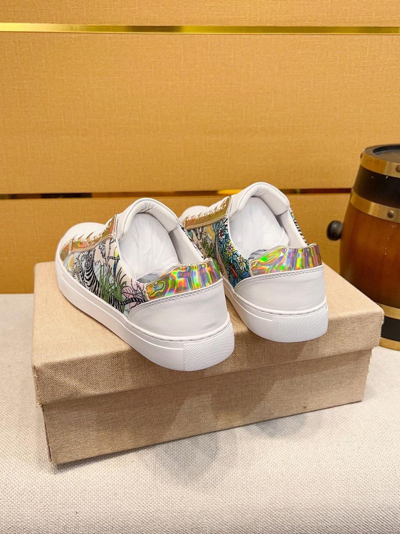New Style White Korean Style Trendy Tiger Design Casual Sneakers For Men New Spring And Autumn Men's Shoes_voghion.com