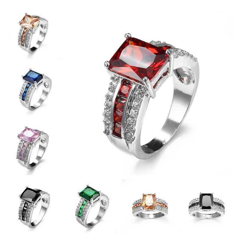 Unisex Mode Zirkon Ring Schmuck_voghion.com