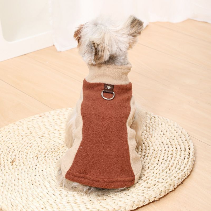 Pet Clothes Teddy Bichon Small And Medium Dogs Sweatshirt New Fleece Leashable Warm Apparel_voghion.com