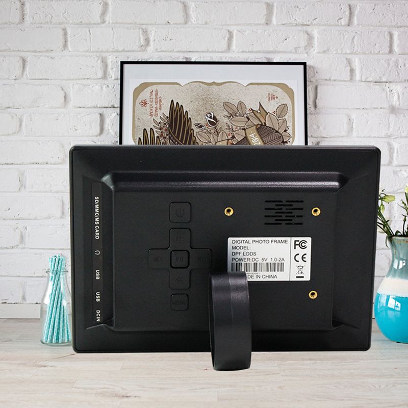 7inch HD LED Digital Frame Electronic Photo Album Support USB/MMC/SD/MS Card 800*480 Alarm Clock With Remote Control_voghion.com