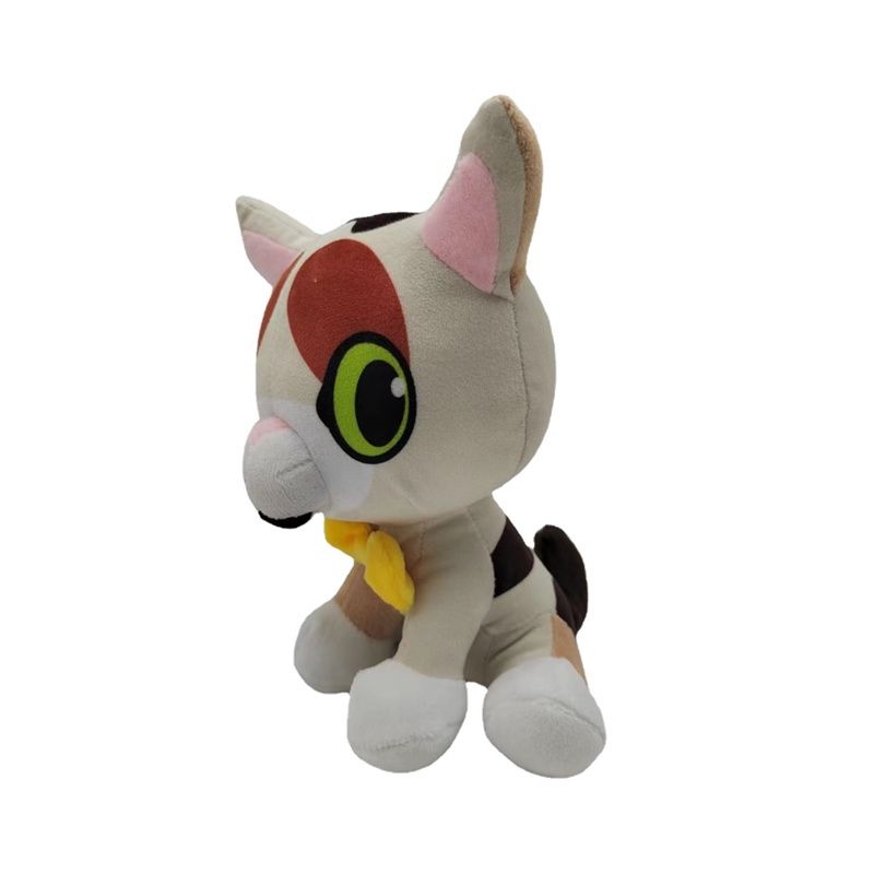 Y los bazo suaves protegen el peluche de gato para un sueño confortable_voghion.com