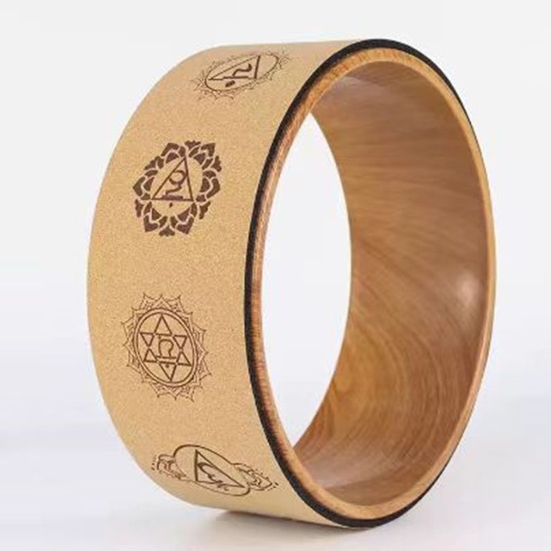 Ruota per yoga, Pilates, stretching della schiena, anello a rulli per esercizi di flessione all'indietro per principianti_voghion.com