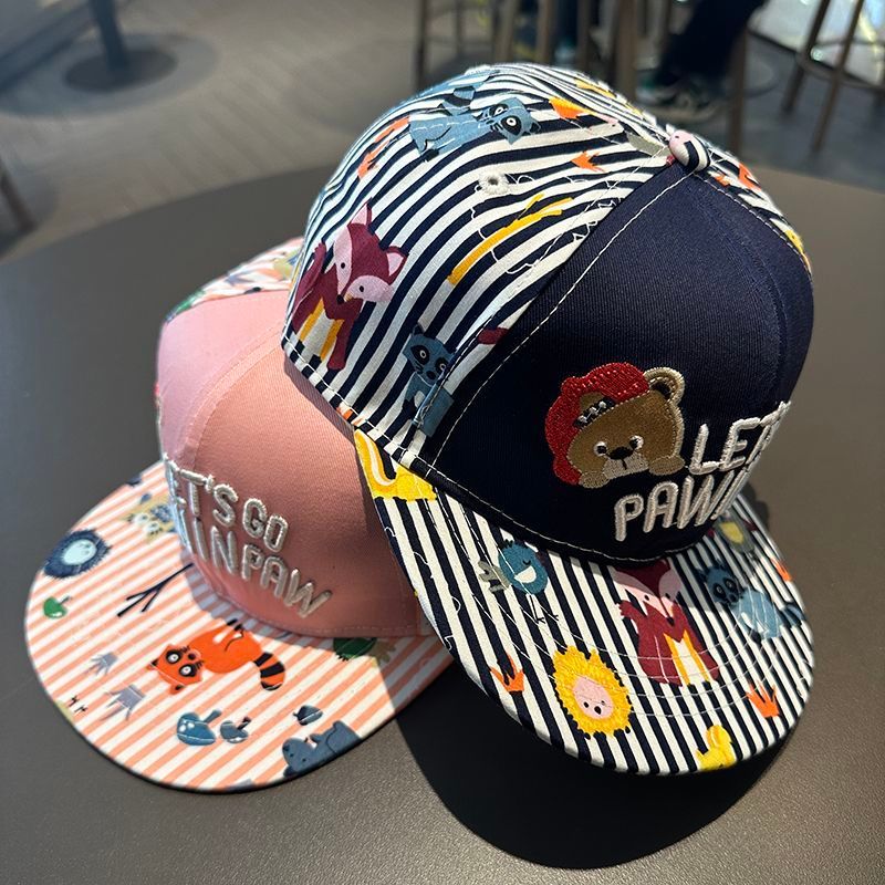 Cappelli hip-hop per bambini, ragazzi e ragazze, tendenze primavera ed estate, cappelli a tesa piatta per la scuola elementare, da baseball e da ballo di strada,_voghion.com