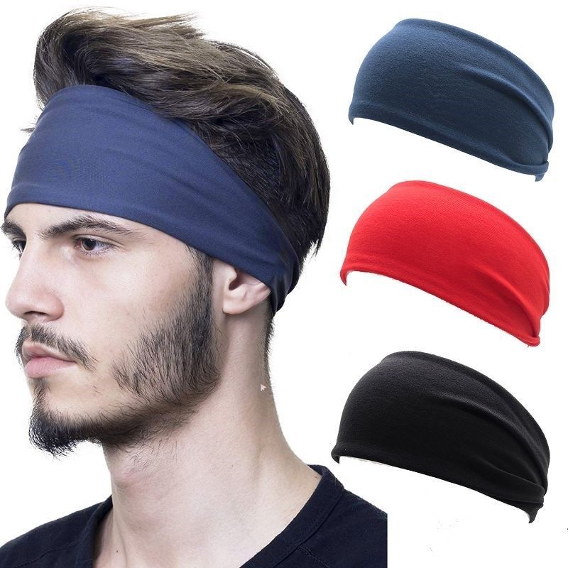 Fascia elastica per la protezione della fronte, per sport, corsa, basket, fitness, assorbente per il sudore, elastica per capelli, estiva, unisex_voghion.com