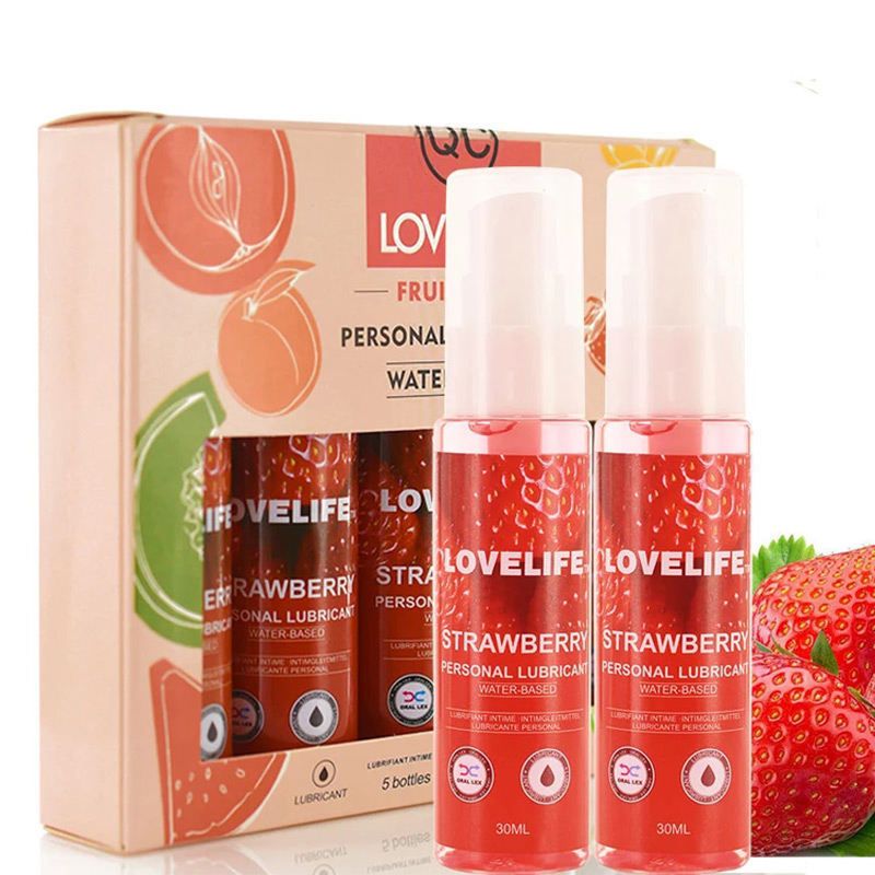 Strawberry Human Lubricant, Adult Product B5f_voghion.com