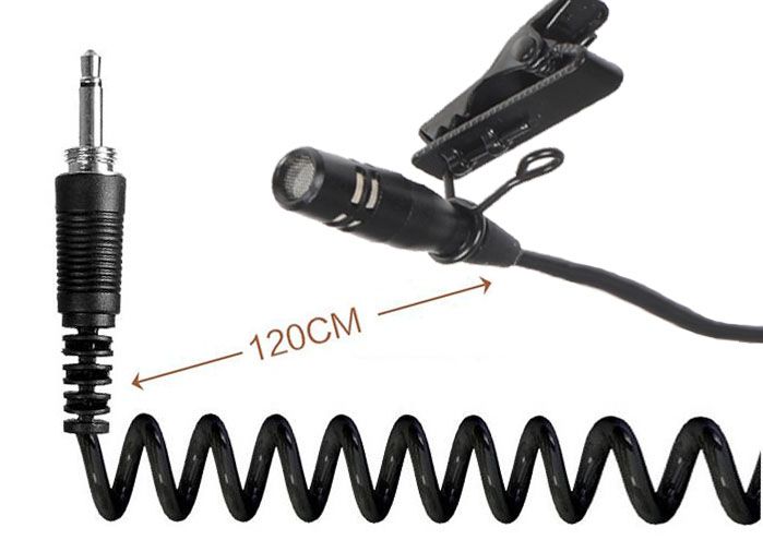 Supertilbud Hyperkardioid slipsklips Lavalier-mikrofon med jakkeslag for Sennheiser MiPro, AKG, Shure Audio Technica trådløs mikrofon_voghion.com