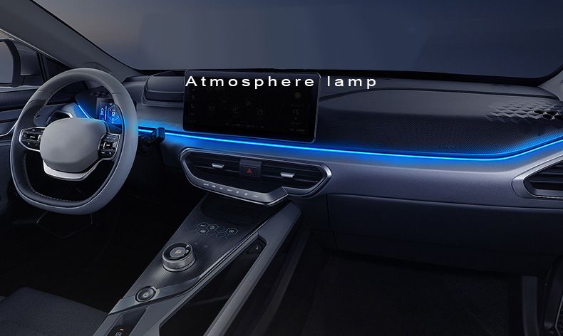 Same Style Car LED Interior Ambient Decorative Central Control Dashboard USB Color-Changing Cold Light_voghion.com