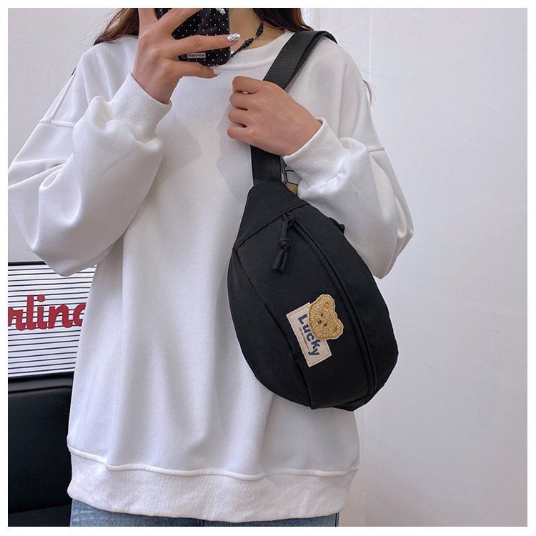 Süße Brusttasche für Damen, große Kapazität, lässig, All-Match-Umhängetasche, modische Sport-Reit-Gürteltasche_voghion.com