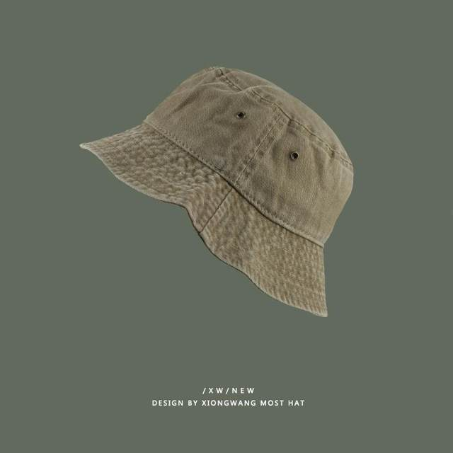 Sombreros de pescador de mezclilla lavada para hombre y mujer, de estilo vintage, lisos, de moda, para primavera, verano y otoño, estilo Panamá_voghion.com