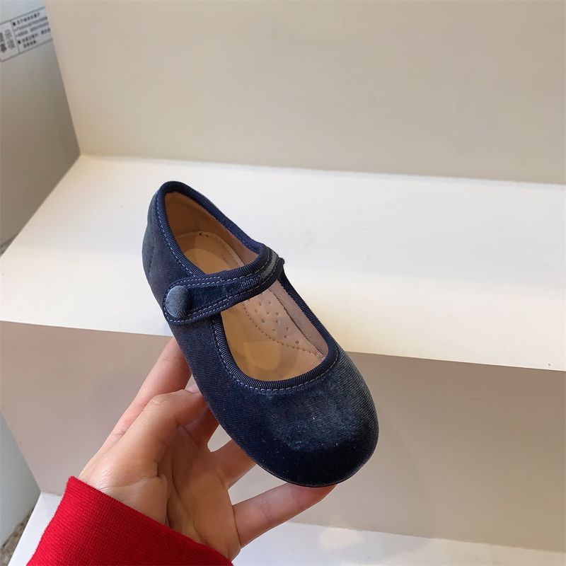 Kinder Schuhe kinder und Mädchen Leder schuhe Herbst samt Baby Prinzessin Schuhe kinder oma schuhe Kleine mädchen einzelnen schuhe_voghion.com