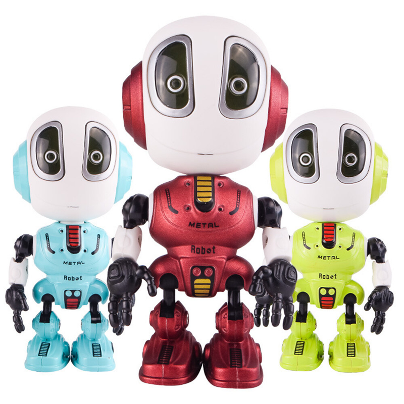 Juguete con sensor de cabeza para niños, luz LED táctil, robot Aloi, con señal electrónica extraíble, para hacer uno mismo_voghion.com