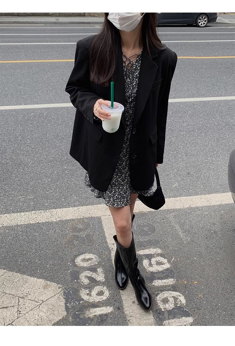 Blazer casual di alta qualità, stile streetwear, alla moda, di piccole dimensioni, per donna, autunno inverno 2025_voghion.com