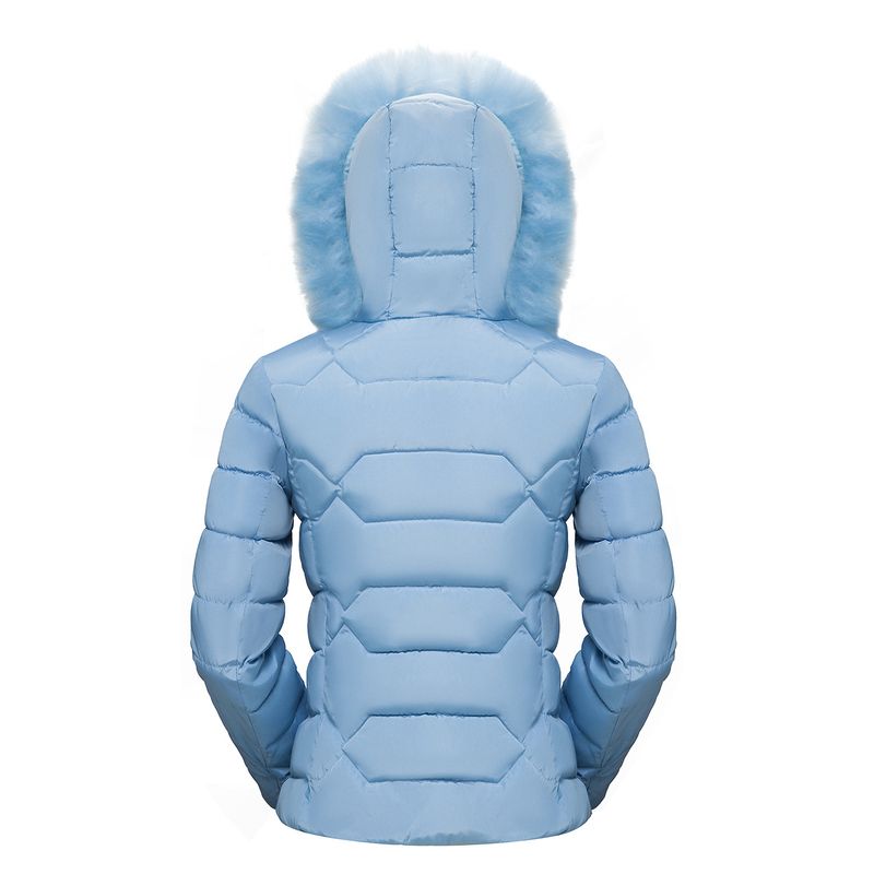 Damen-Wintermantel mit Kunstpelzkapuze, kurze Pufferjacke, warme Steppoberbekleidung für kaltes Wetter, Übergrößen erhältlich_voghion.com