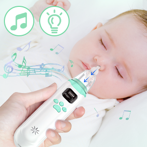Aspiratore nasale - Eliminatore di congestione Silenzioso, facile da pulire, aspiratore nasale per bambini, ricaricabile tramite USB, adatto a bambini di diverse età_voghion.com