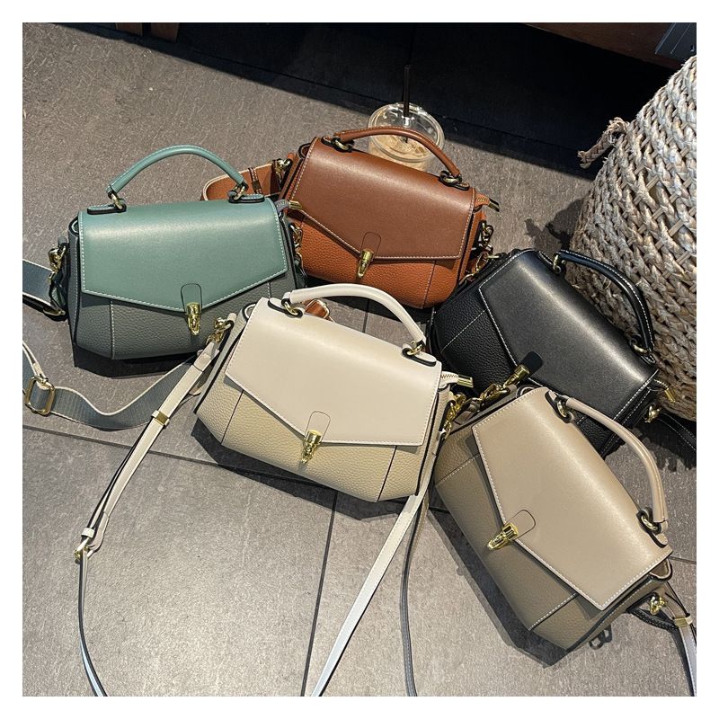 Genuine Leather 2024 New Fashion High-end Ladies Crossbody Bag, Small Square Bag, Handheld Shoulder Bag_voghion.com