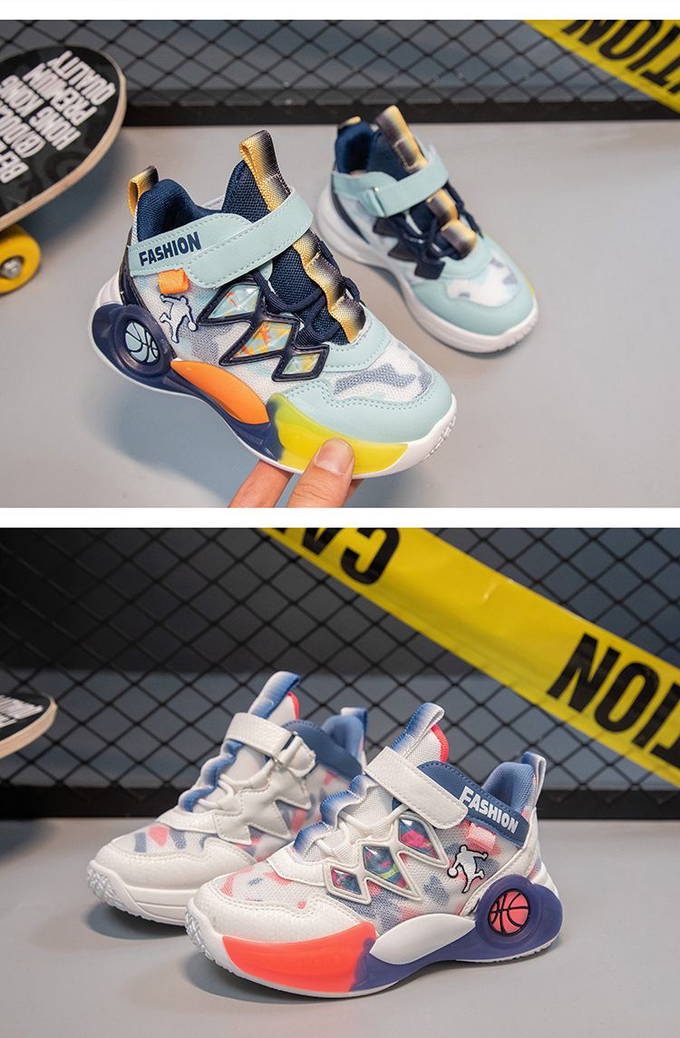 Mother&Kids Children's basketball shoes Boys and girls running shoes Fashion casual student children's shoes_voghion.com