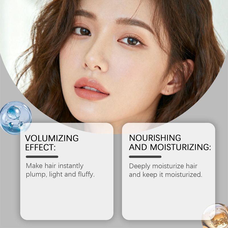 HOEGOA Volumizing Nourishing Shampoo Cleanses Nourishes Smooth Touch Suitable For Daily Hair Washing_voghion.com