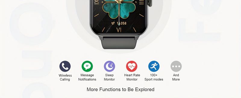 Chytré hodinky Blackview, fitness hodinky s monitorováním aktivity, kompatibilní s nejnovějšími modely Android a iPhone 2024, černé_voghion.com