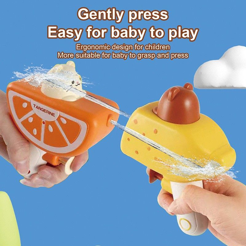 Giocattolo per bambini con piccola pistola ad acqua alla frutta, giocattolo estivo con acqua, mini pistola ad acqua a spruzzo, pistola ad acqua alla banana, anguria e arancia_voghion.com
