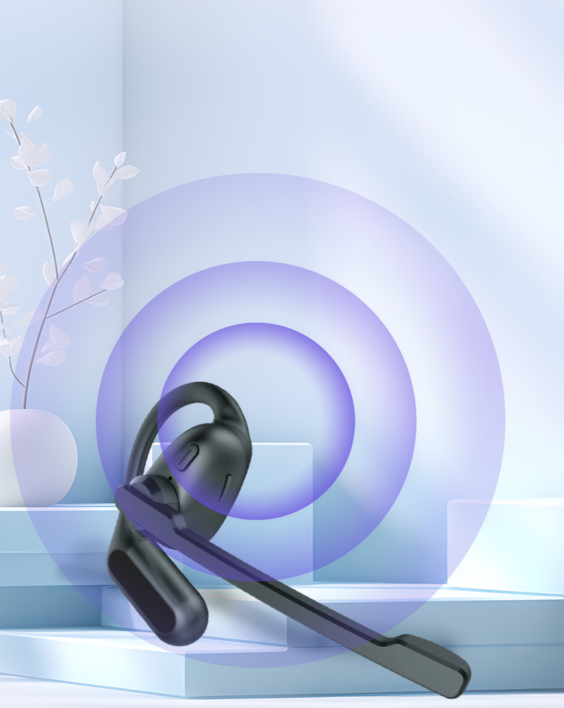 Business Telephone Call Center OWS Bluetooth Headset_voghion.com