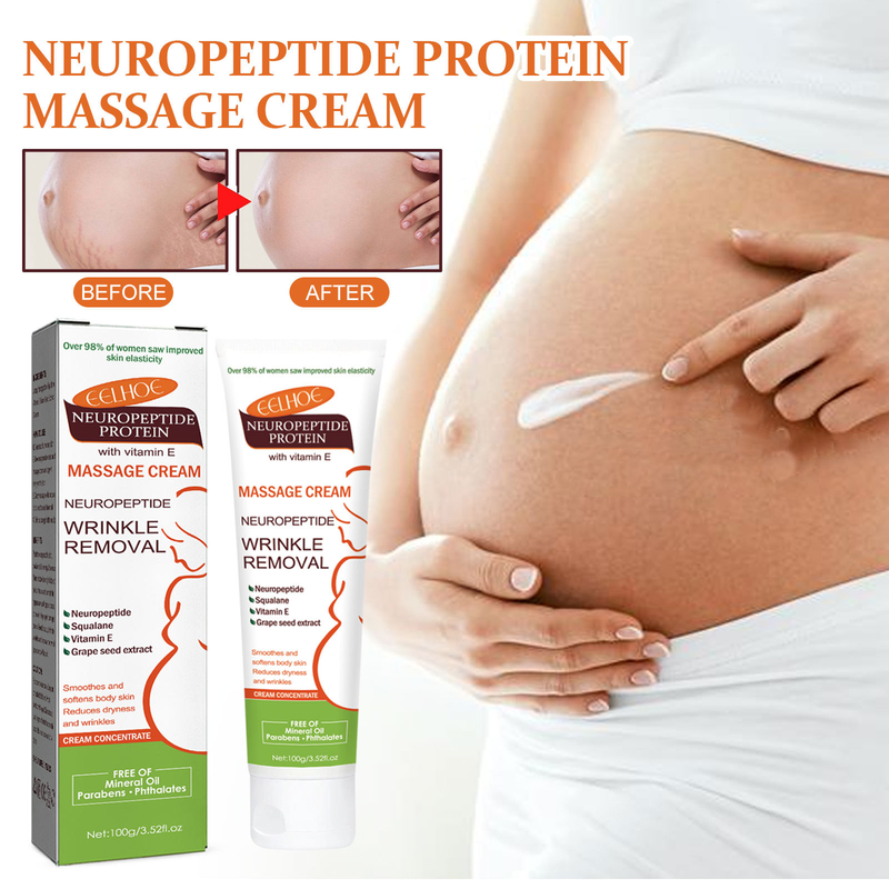 EELHOE Neuropeptid-Protein-Narbenlinderung, Schwangerschaft, Körperlinienpflege, Massagecreme für glatte Haut_voghion.com
