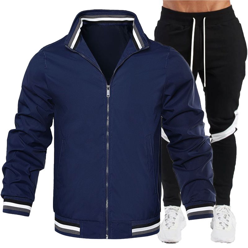 Spring two-piece set, casual pilot jacket, high-quality jacket set_voghion.com