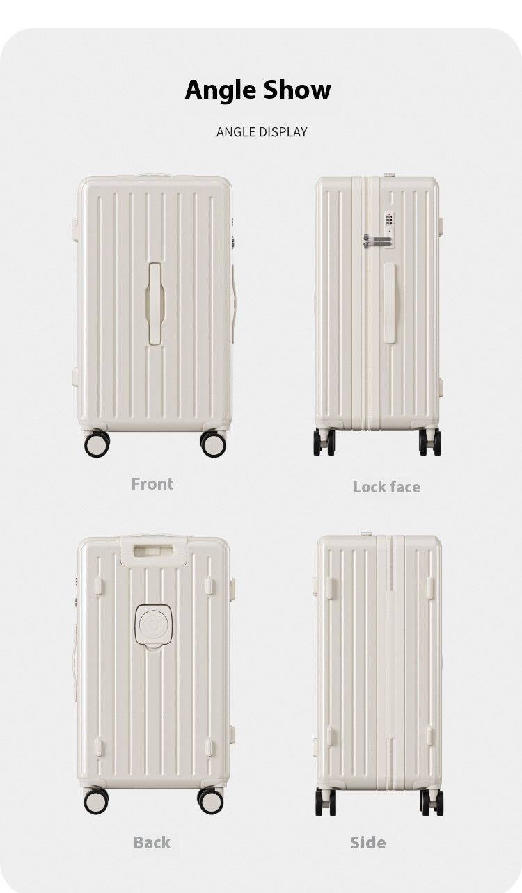 Coupehalter Gepäck, haltbar Trolley fir Männer a Fraen grouss Kapazitéit 24 Zoll Universal Rad Rees, robust Passwuert_voghion.com
