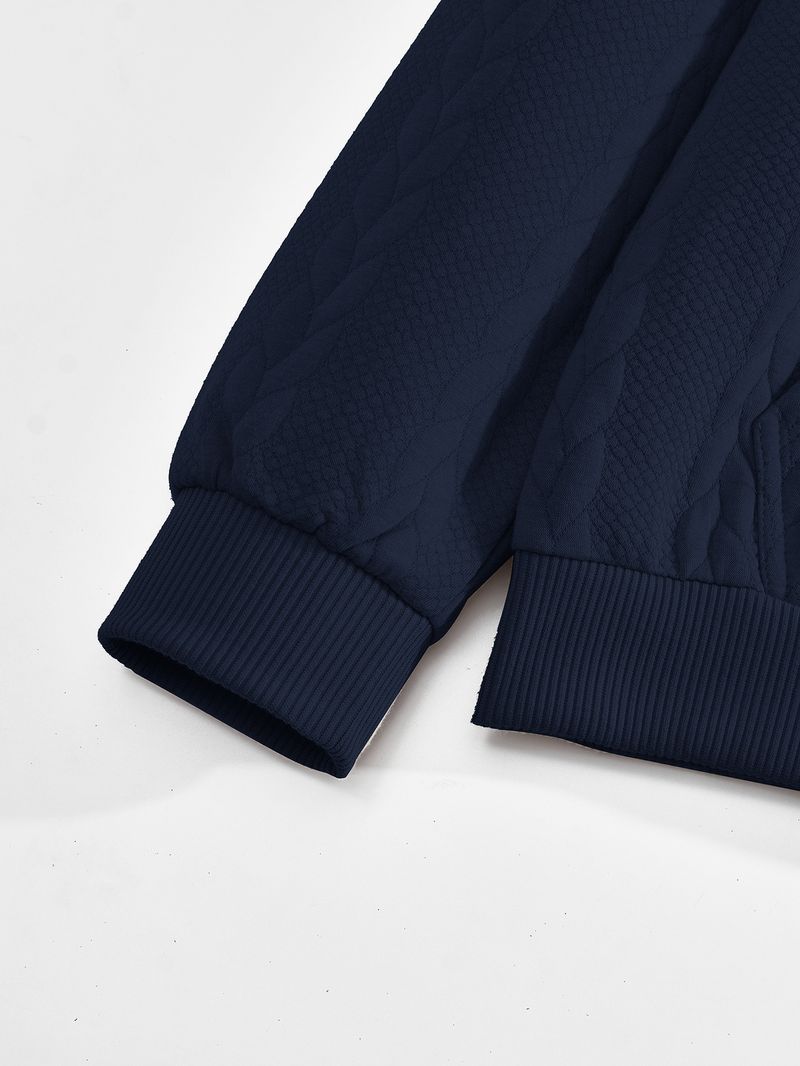 Kleidung Herren Sweatshirt Große Größe Jacquard Casual Top Verdickt Neue Hoodie_voghion.com