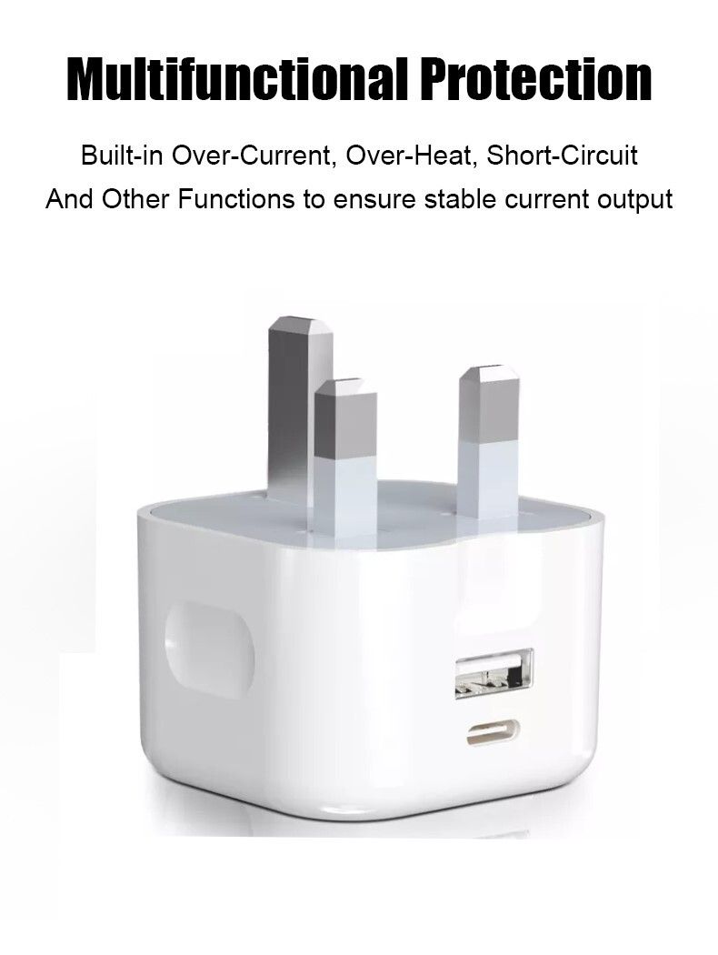 For IPhone 16 15 16 Pro Max 16 Plus Fast 20W USB-C PD Plug Charger Adapter Cable_voghion.com