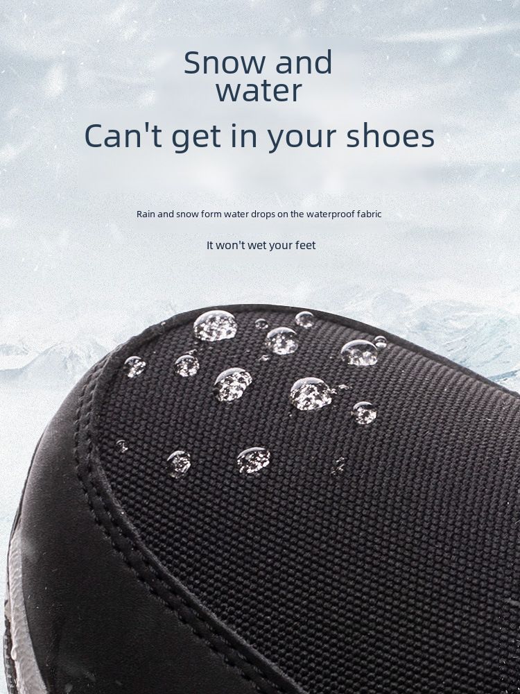 Herrenschuhe Nordost-Winter-Schneestiefel Damen wasserdicht rutschfest Fleece-ed verdickte Herren Baumwolle gepolsterte Schuhe Reiten_voghion.com