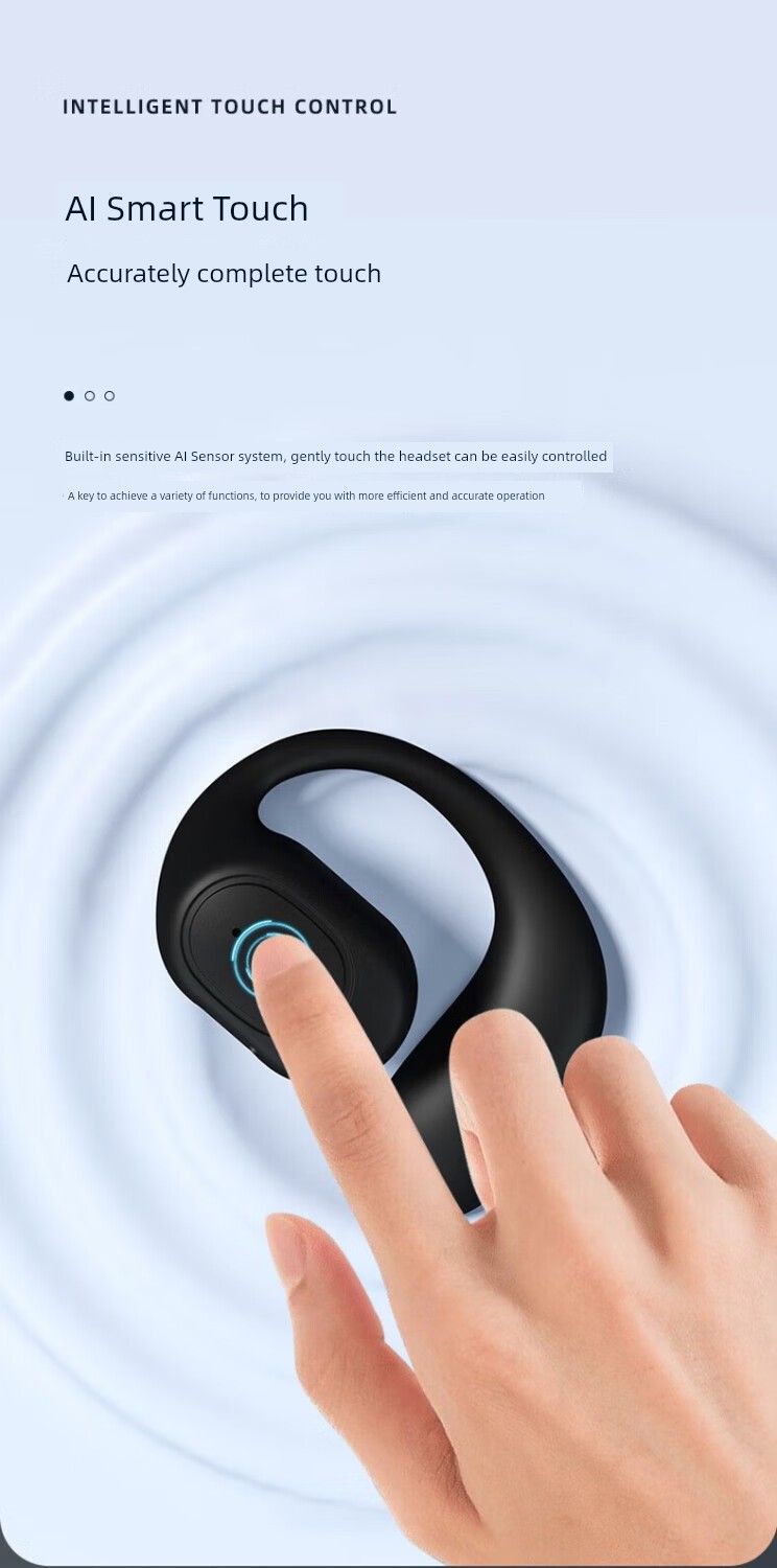 Open Bluetooth Headset 2024 New Arrival Wireless Running Noise Reduction Ear-Mounted Long Standby For Huawei_voghion.com