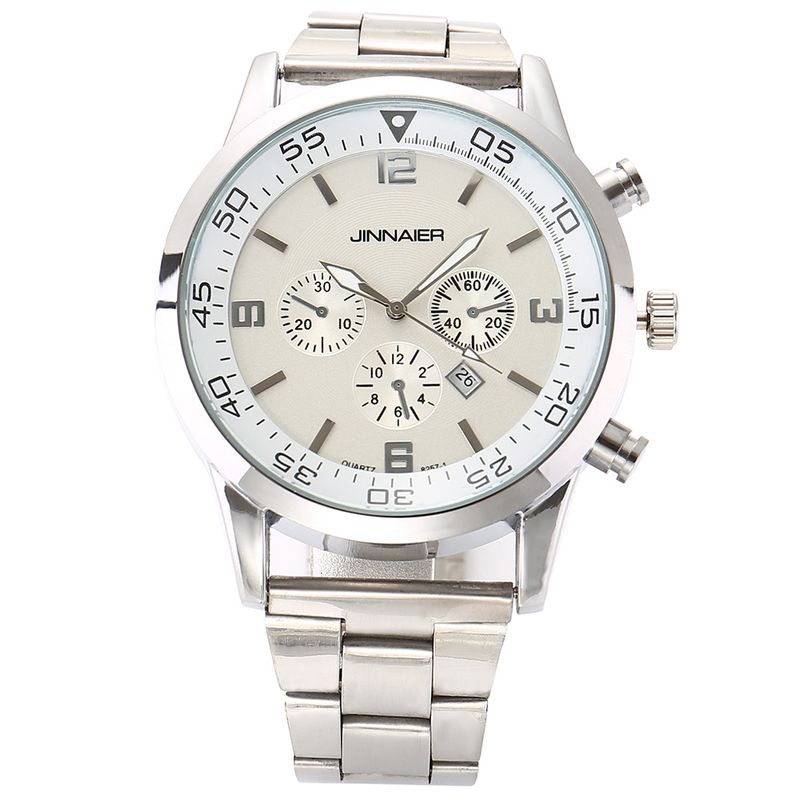 Trendy Casual Business Dual-Use Klassische Single Kalender Quarz Herrenuhr Neujahrsliebling_voghion.com