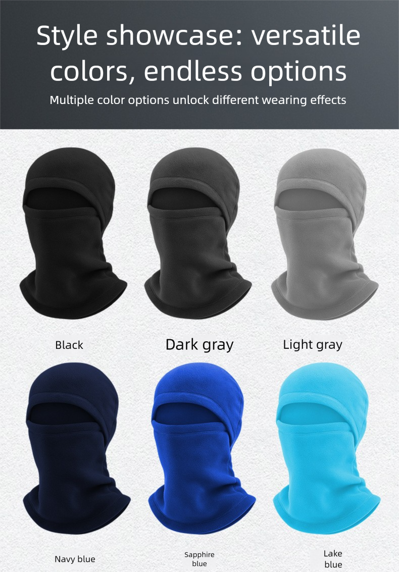 Cappello da sci a doppio strato spesso, con mascherina calda integrata e multifunzionale per motociclisti in autunno e inverno_voghion.com