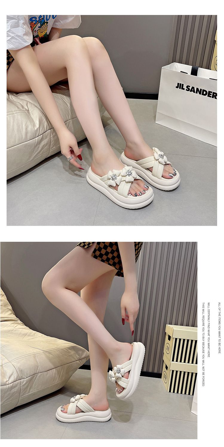Ciabatte estive alla moda da donna, nuove, sandali piatti con un cinturino, stile coreano, alla moda, all'ingrosso_voghion.com