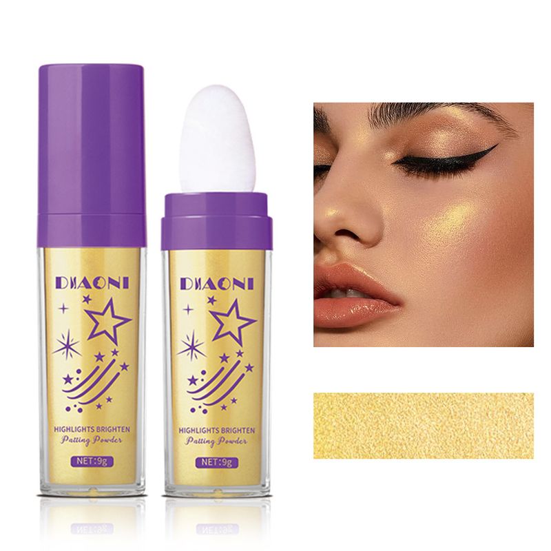 Bronzer & Highlighter Makeup Fairy Highlight Repair Pat Powder Dreidimensionales loses Puder Aufhellendes Make-up-Puder Rouge-Puder_voghion.com