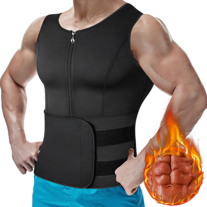 Girovita da uomo Canottiera da allenamento Canotte modellanti Camicia a compressione Intimo dimagrante Body Shaper Grasso_voghion.com