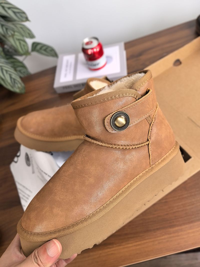 Women Classical Ultra Mini Platform Boots Designer Snow Boot Tazz Slippers Tasman Fur Slides Suede Wool Slip-on Winter Warm Shoes Luxury Ankle Booties_voghion.com