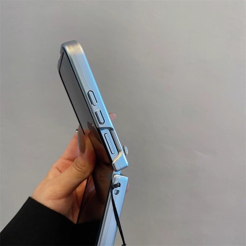 Feather Yarn Colorful Plaid Chain Xiaomi Foldable Phone Case Honor Magic V Flip Huawei Pocket 2_voghion.com