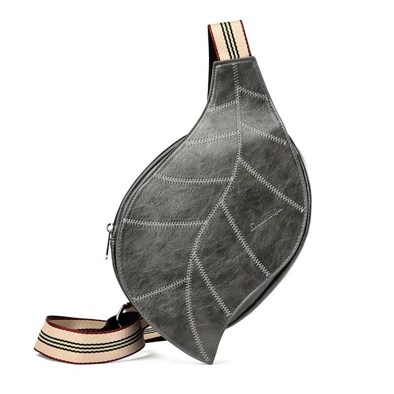 Women's Waist Adjustable Wide Strap Versatile Hot-Selling Leaf Shape Crossbody Chest Bag_voghion.com