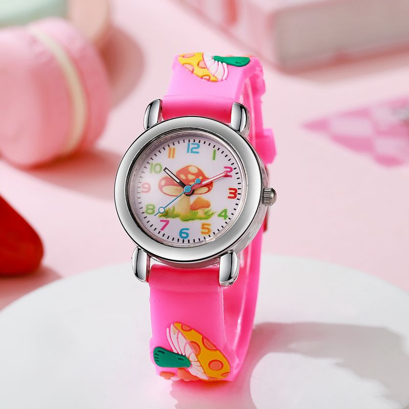Children's Watches New Style Fun Mushroom Elf Fantasy Children's Watch Cartoon Silicone Pattern 1pcs/set_voghion.com