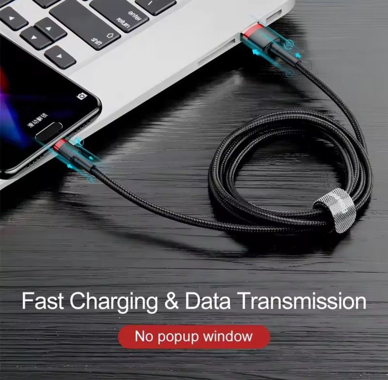 Câble de charge rapide USB-C 3 fils (2 m) pour téléphones portables Samsung_voghion.com