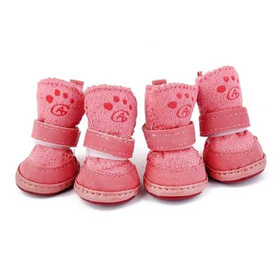 Stivali da neve invernali per cani da compagnia, comodi e antiscivolo, comodi e caldi, in pile berbero_voghion.com