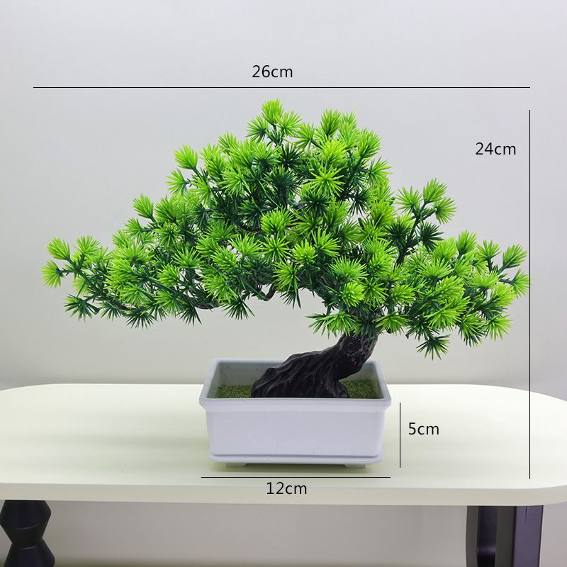 Home Mobili bellezza pino accogliente pino artificiale ingegneria rami pianta verde giardinaggio vaso decorativo aghi di pino rami di pino_voghion.com