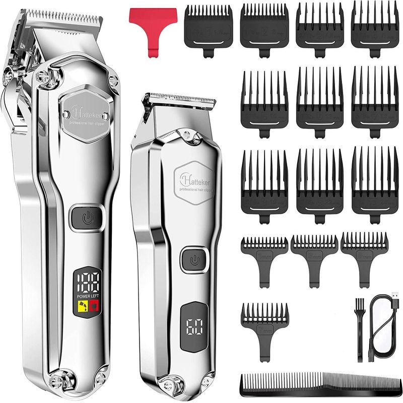Professional Clipper Men, Hair Cutting Machine With LCD Display, Powerful Electric Finish For Barber Shop And Beard_voghion.com