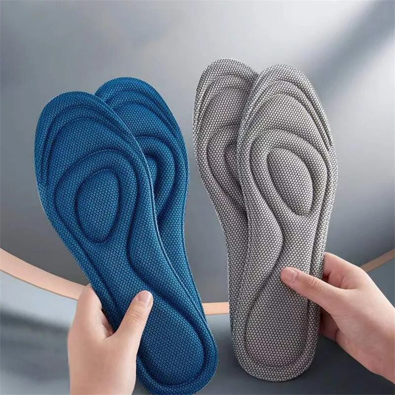 Plantillas de espuma viscoelástica para hombre y mujer, plantilla deportiva de masaje Nano antibacteriano para pies, cuidado ortopédico, 1 par_voghion.com