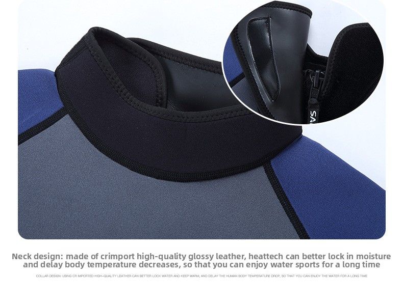 Muta intera da uomo, calda, antifreddo, antisole, muta da sub a maniche corte, per nuoto, moto d'acqua, surf, snorkeling,_voghion.com