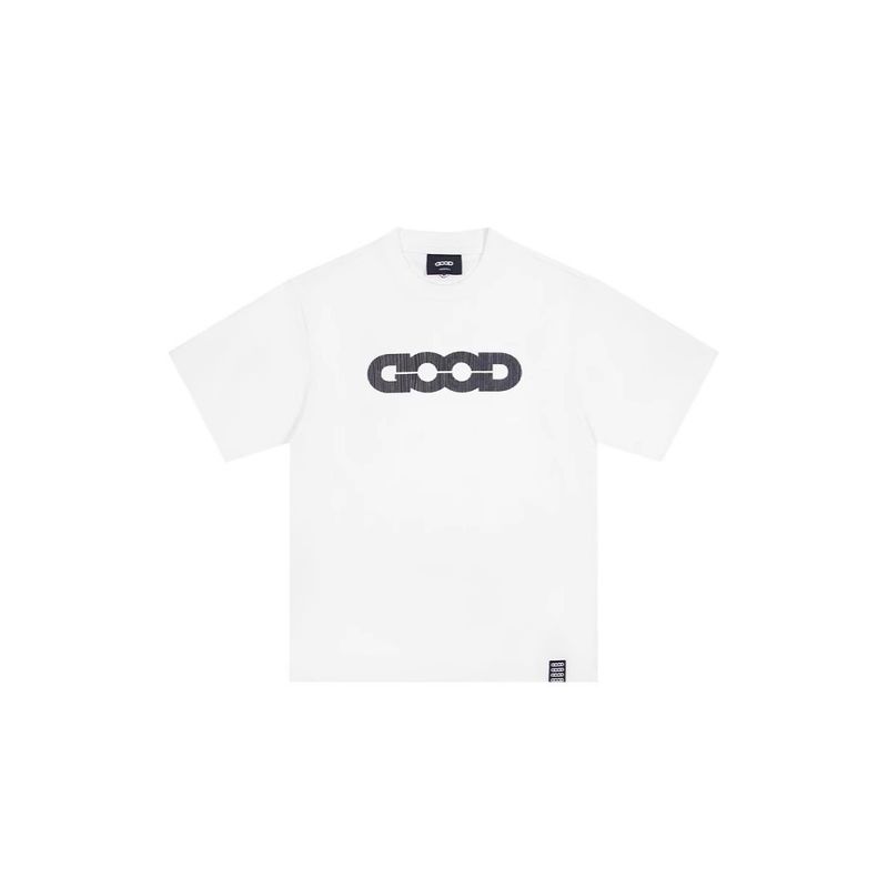 Wang Sulong Old White Same Style GOODBRAND Burst Pattern Printed Kurzarm Unisex Paar Passendes T-Shirt_voghion.com
