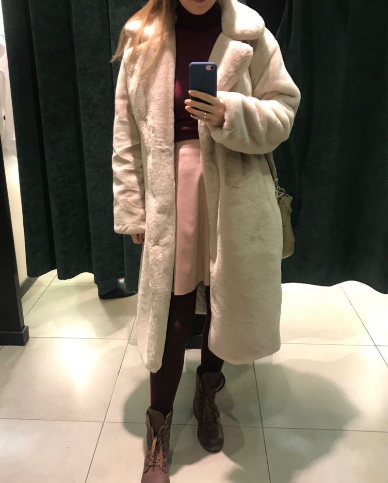 Cappotto lungo da donna in pelliccia sintetica effetto velluto – Giacca invernale in peluche stile visone con fodera in cotone (13 colori, 5 taglie)_voghion.com