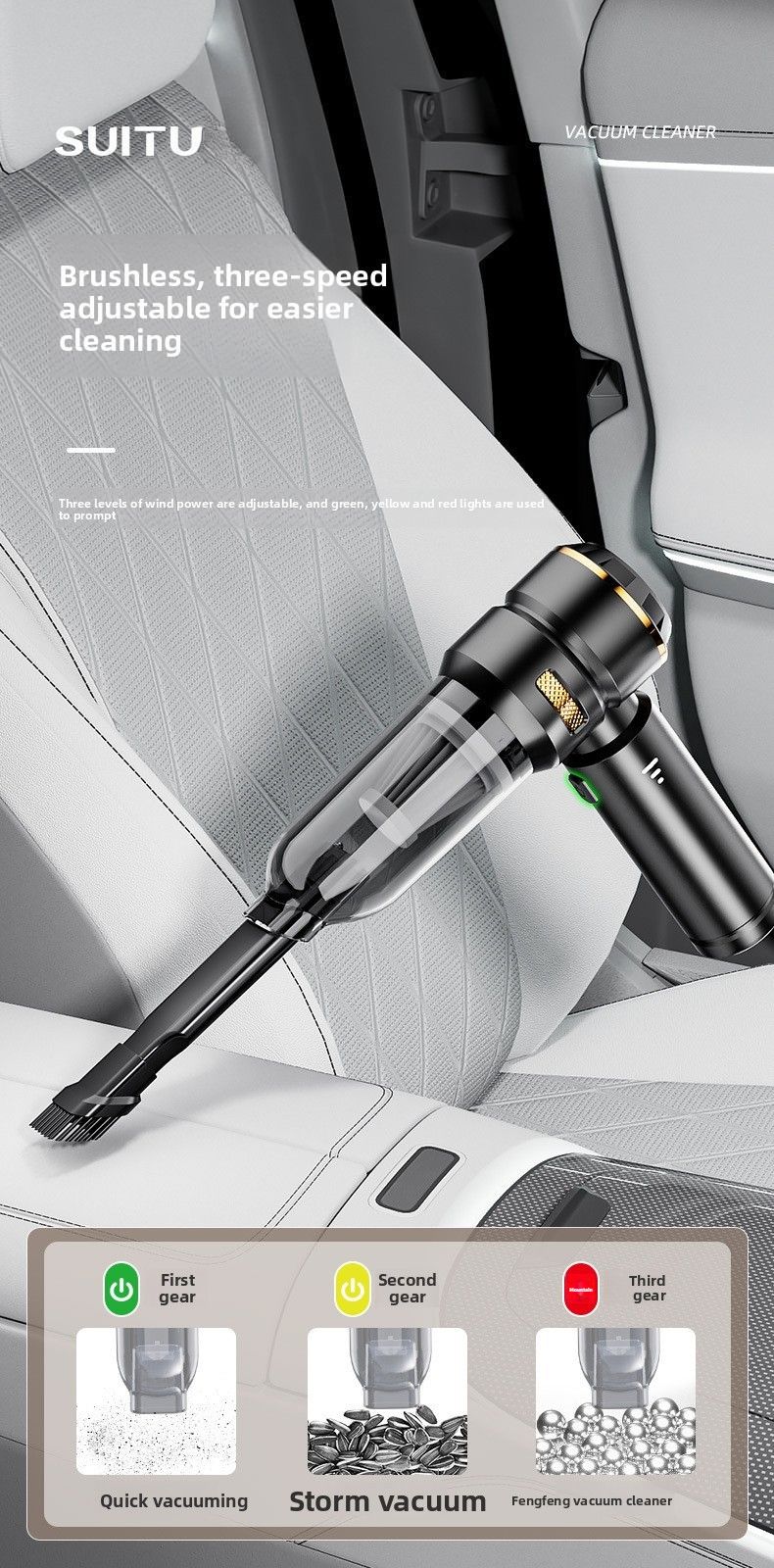 Aspirapolvere per auto senza fili, grande, aspirazione, ricarica, aspirazione, soffiaggio, doppio scopo, domestico, piccolo, mini, portatile, per auto._voghion.com