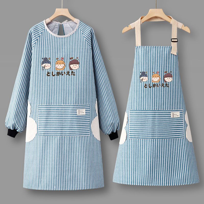 Nuovo grembiule da cucina in puro cotone traspirante, stile coreano, alla moda, per uomini e donne._voghion.com